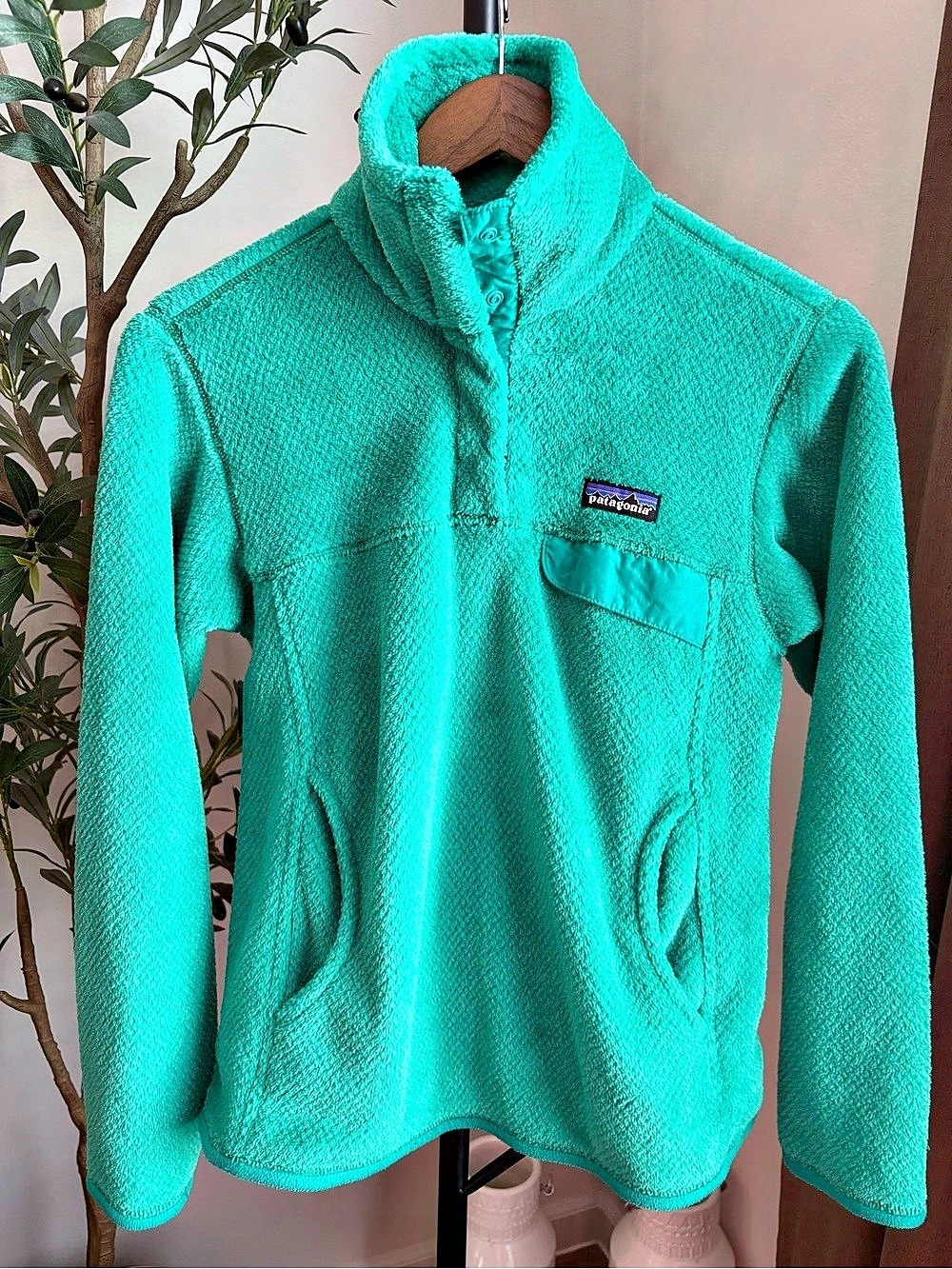 Patagonia Women’s Small Snap-T Pullover Green Small